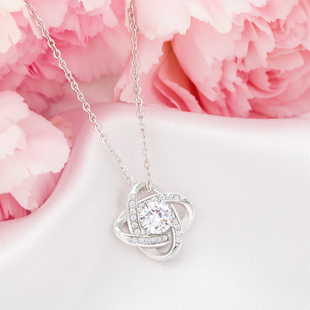 To My Soulmate Love Knot Necklace