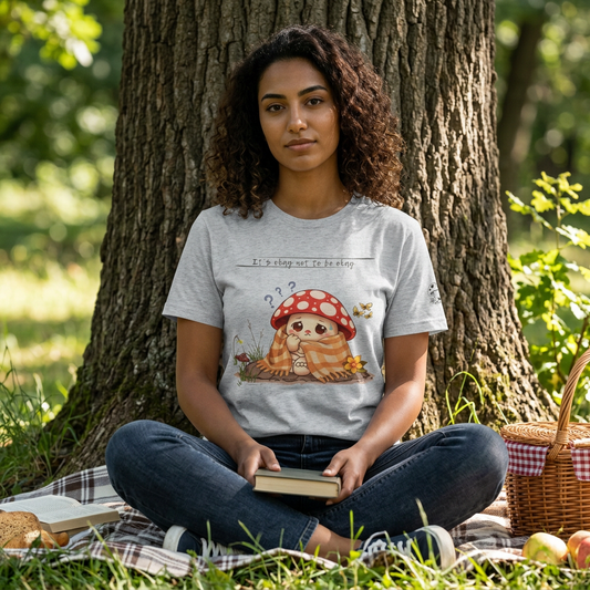 It's Okay Not To Be Okay | Jittercap Anxiety Emoshroom Mental Health Shirt